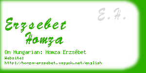 erzsebet homza business card